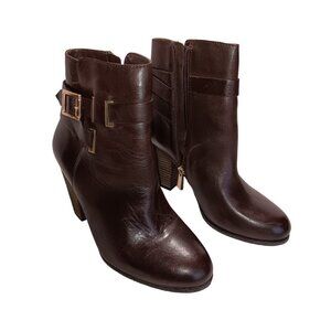 Vince Camuto "Harriet" Brown Ankle Booties- 8M